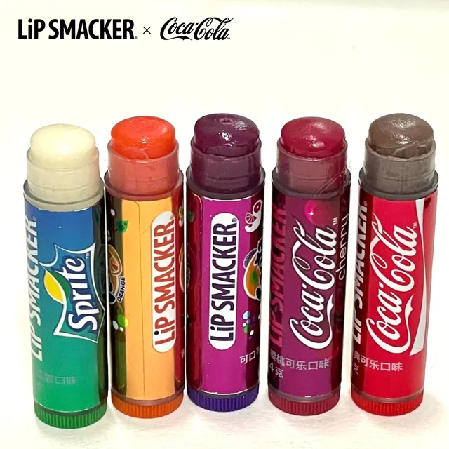 56102-aabd0e.jpg LiP Smacker X CoCa Cola 5pcs Lip Gloss Set Long-Lasting Moisturizing Colorful Lip Balm for Autumn Winter Perfect Christmas Gift