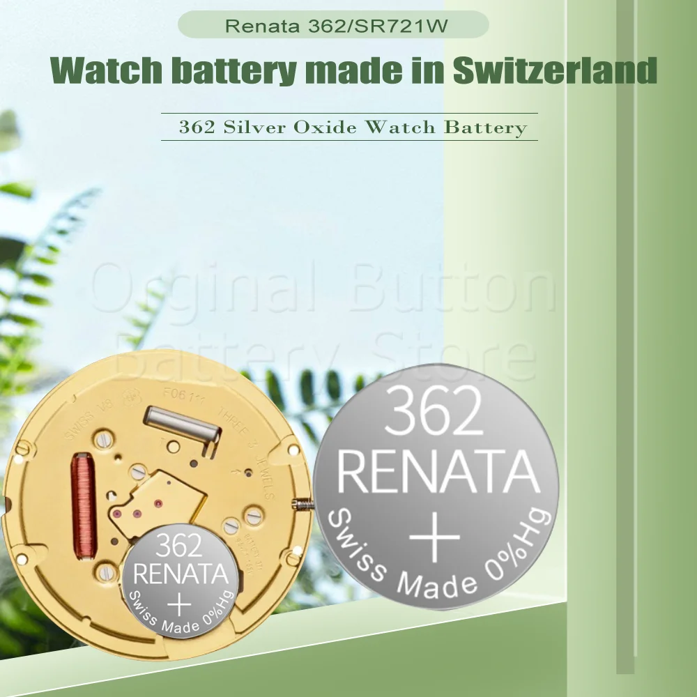Renata 362 Watch Battery Sr721sw Battery 362 Coin Cell Button