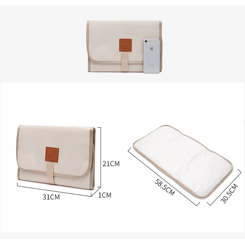 Foldable Baby Diaper Changing Pad Waterproof Newborn Diaper Pad Portable Toddler Changing Table Durable Nylon Baby Sheet