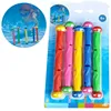 New Summer Torpedo Rocket Throwing Toy Funny Swimming Pool Diving Game Toys Children Underwater Dive Toy #CS 3