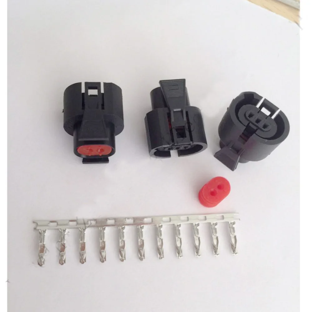 

200PCS 757533-011 wire connector female cable connector male terminal Terminals 2 pin connector Plugs sockets seal Fuse box