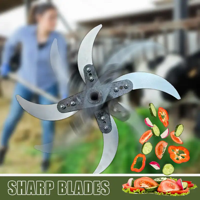 Agricultural Chopper Blade Breeding Chicken, Duck, Goose And Pig Feed Chopper Fruit And Vegetable Cutting Machine Grass Shredder
