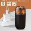 Efficient, powerful, and portable USB volcanic flame air humidifier for desktop, car, and bedroom - relaxing cool mist essential 5