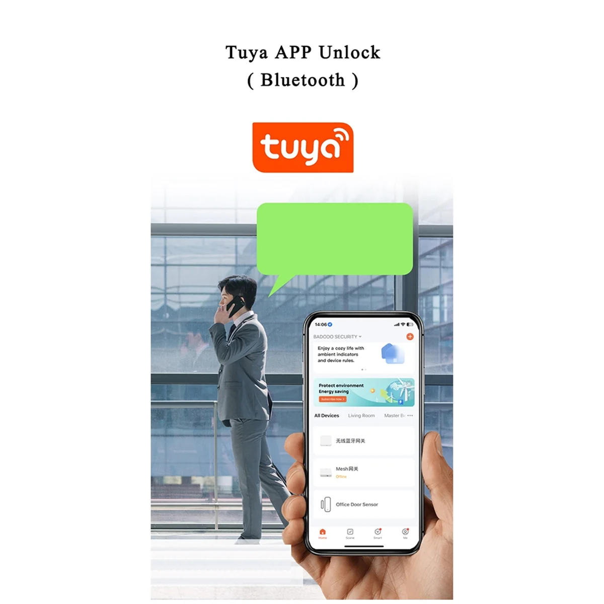 Tuya SmartLife APP Remote Control Smart Fingerprint Cabinet Drawer Strongbox Mailbox Electric Lock Silver L20mm
