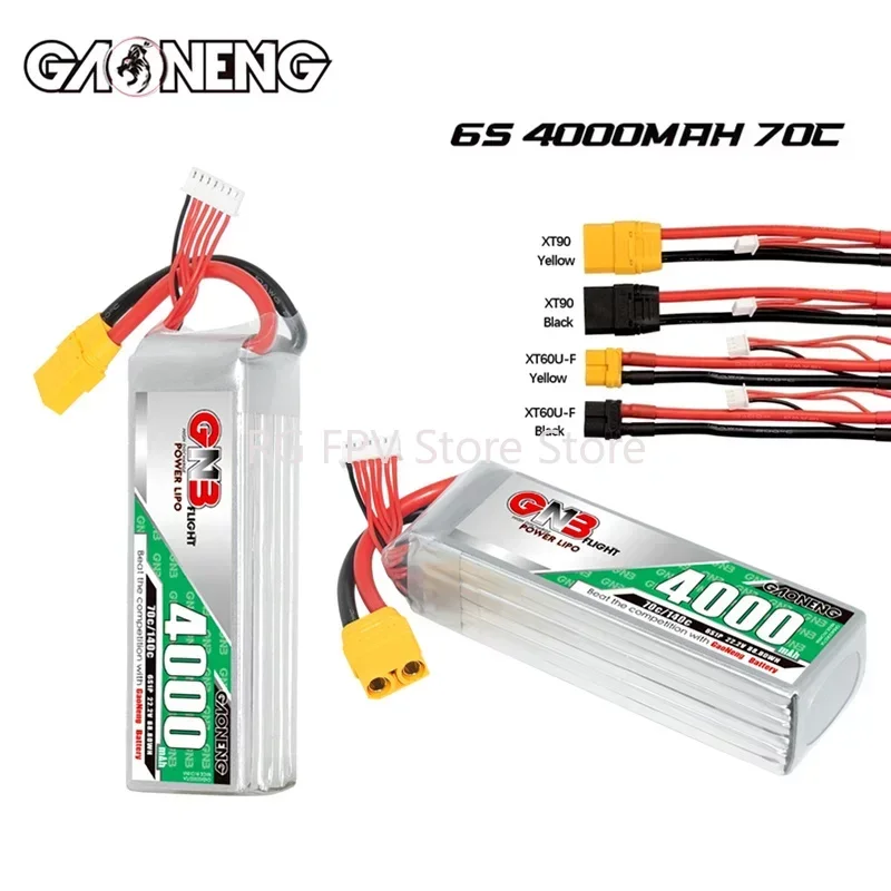 

RC FPV Racing Drone Battery GNB 22.2V 4000mAh Lipo Battery For FPV Drone RC Helicopter Car Boat Tank Parts 6S 22.2V Battery