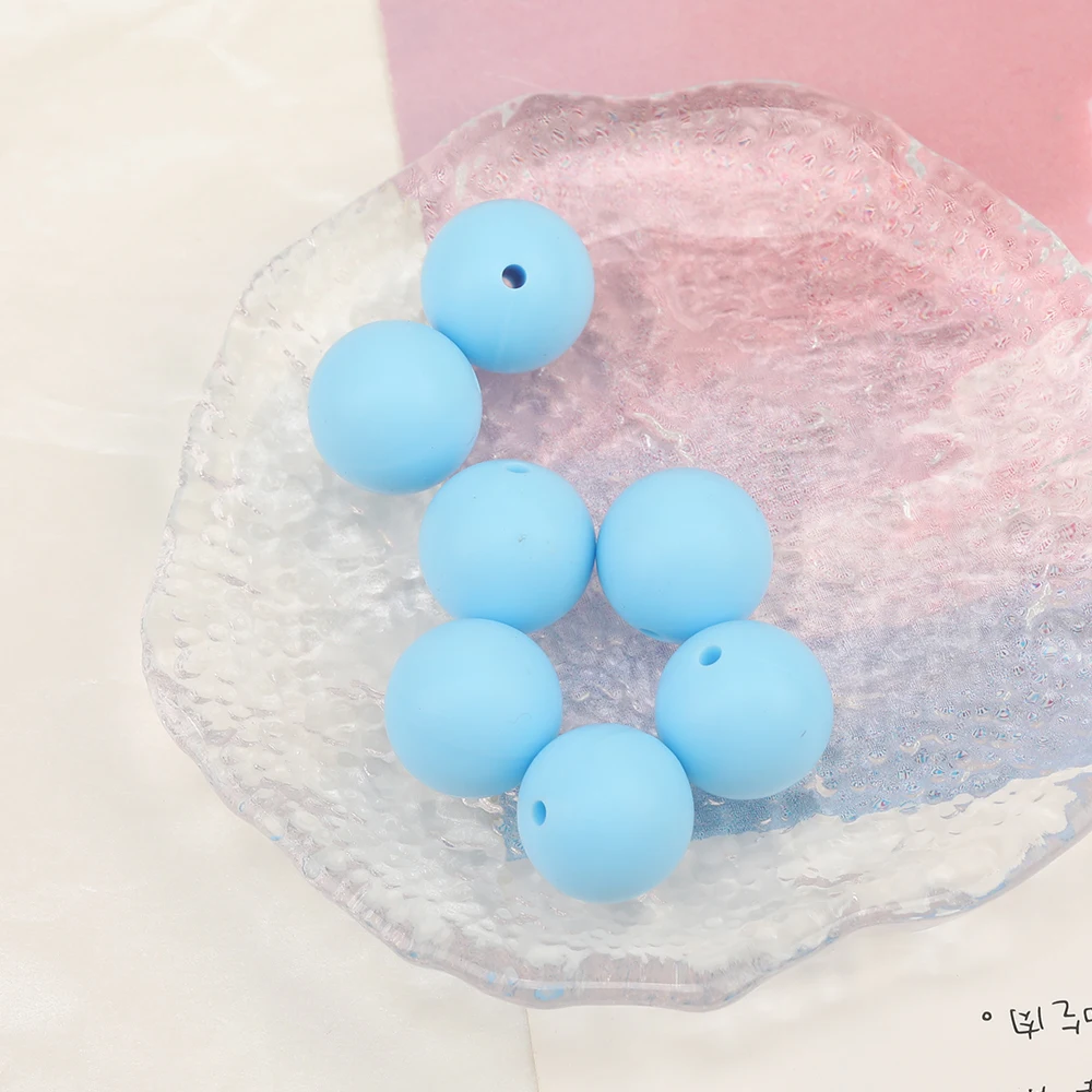 Cordial Design 100Pcs 12/15MM Choose/Silicone Material Beads/Baby Edible Beads/Chewable/Jewelry Accessories/DIY Making Findings - cordial