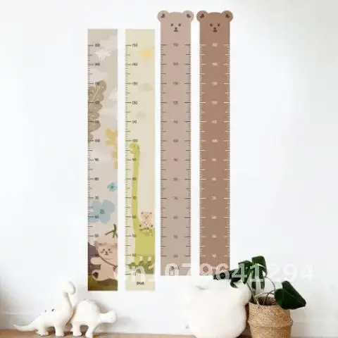 INS Canvas Baby Height Measure Ruler Wall Stickers Children Growth Chart Record Kids Room Decoration Hanging Rulers Photo Props