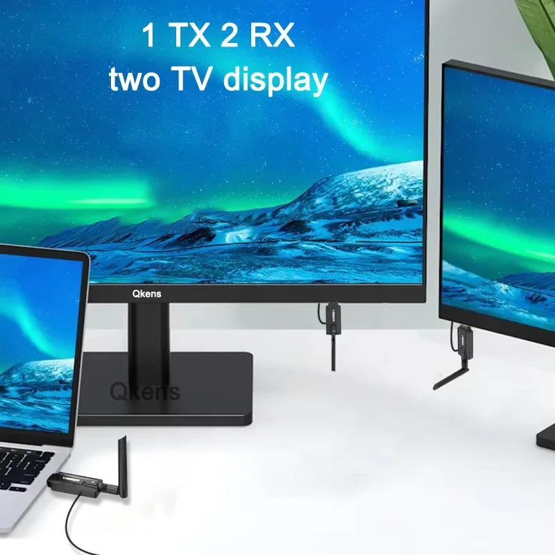 5G 200M Wireless HDMI Transmitter and Receiver Laptop PC TV Meeting Projection A
