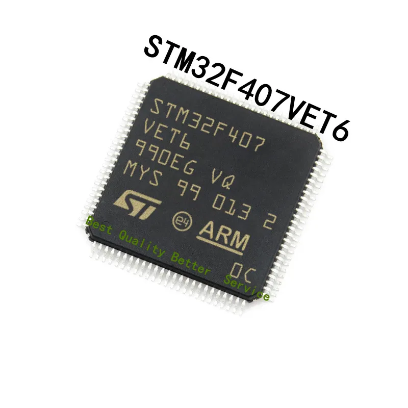 

1pcs/lot Original Genuine STM32F407VET6 LQFP100 STM32 High Performance MCU STM32F4 Series Single Chip microcontroller LQFP-100