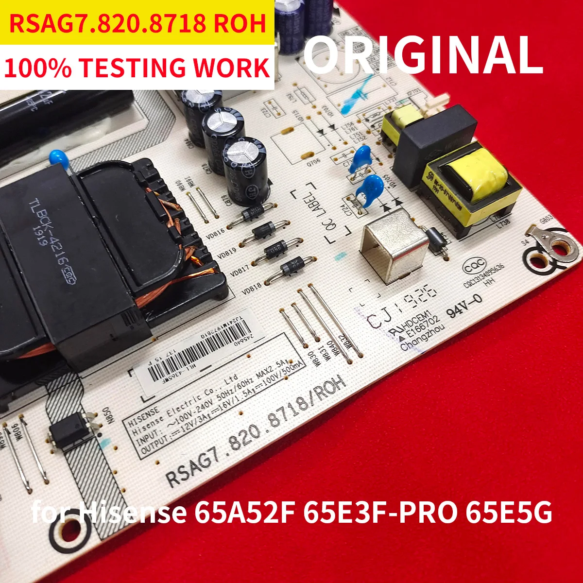 Per Hisense 65 A52F 65E3F-Pro 65 A57F Tv Accessori Per La Manutenzione Scheda Di Alimentazione Muslimroh