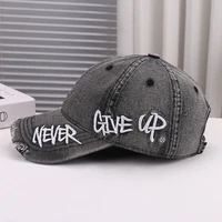 Новое модное поступление, удобная дышащая джинсовая бейсболка с вышитыми буквами, модная и стильная — изображение 4