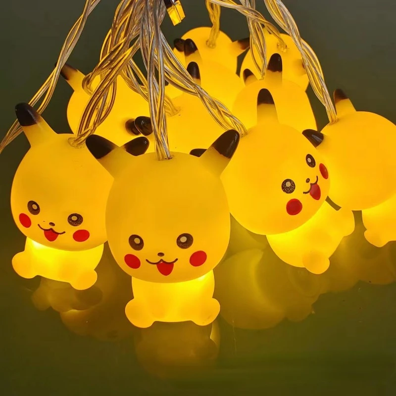 Pikachu LED Night Light – Cute Anime Pendant for Holiday Decor