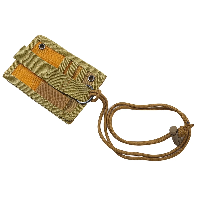 ID Card Holder Tactical Multi Functional Portable ID Card Case Patch Neck Lanyard And Credit Organizer