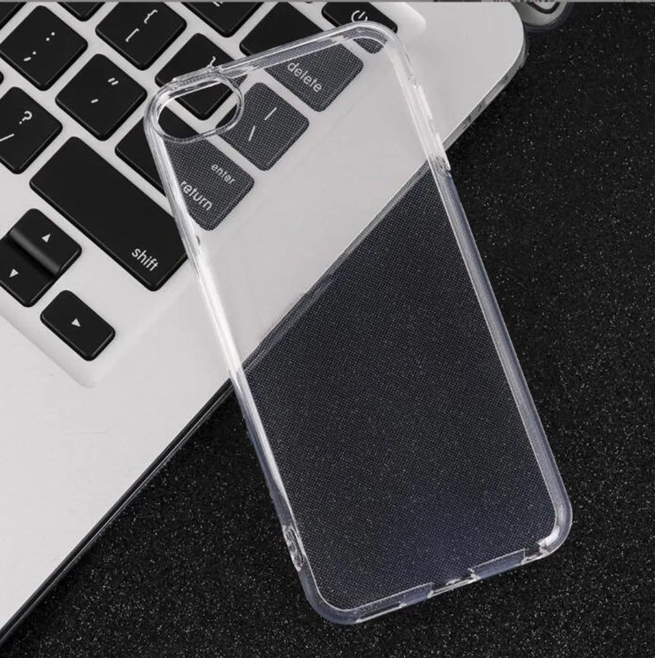 Custodia Per IPod Touch 5/6/7th - TPU Trasparente/nero Cover 5a - Foto 8