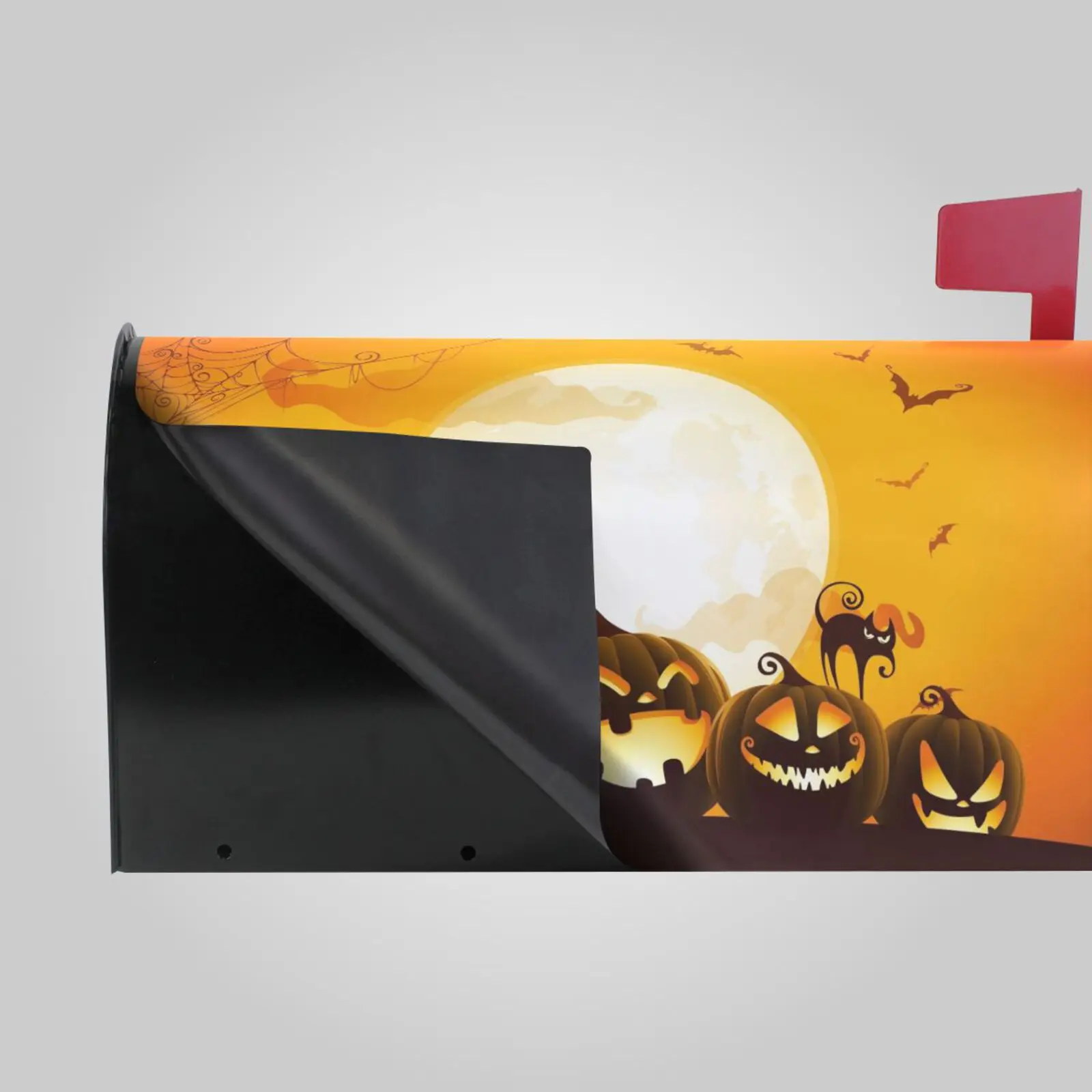 Halloween print PVC Magnetic Mailbox Cover Waterproof Sunscreen Letter Post Box Cover Mailbox Wrap New Year Garden Decor New