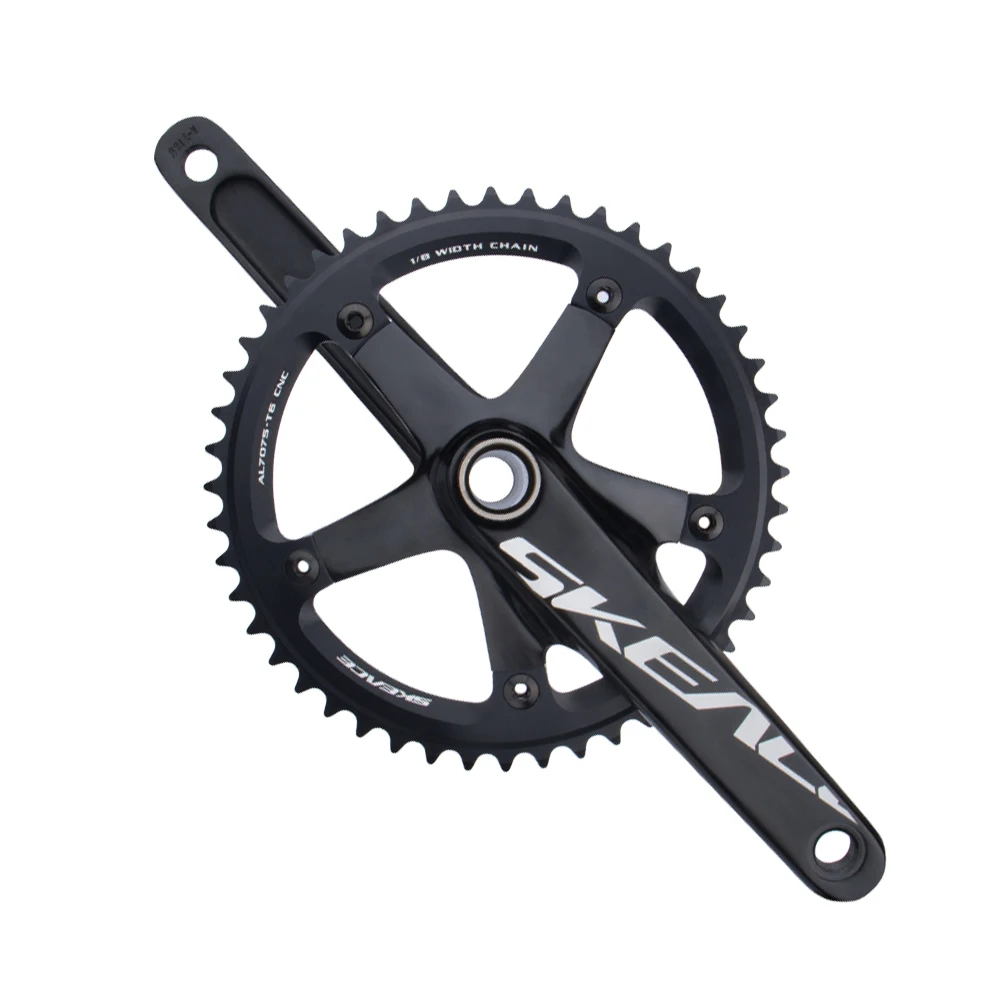Crankset Bicycle Crank 165mm 144BCD 49T Single Speed Bike