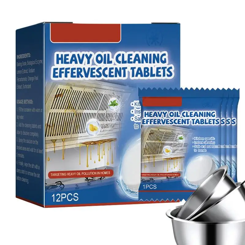 

Protective Kitchen Cleaner Kitchen Tablet Foam Degreaser Kitchen Oil Stains Grease Cleaning Tablet For Heavy Oil Stain Grease