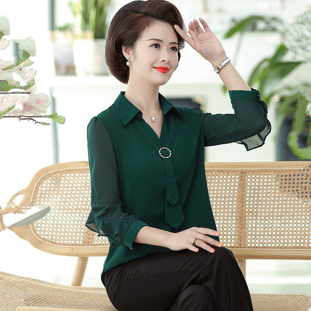 Womens Tops And Blouses Fashion Chiffon Thin Shirt Solid Color Pullover Summer Blouses Female Short 5XL Big Size Tops 874