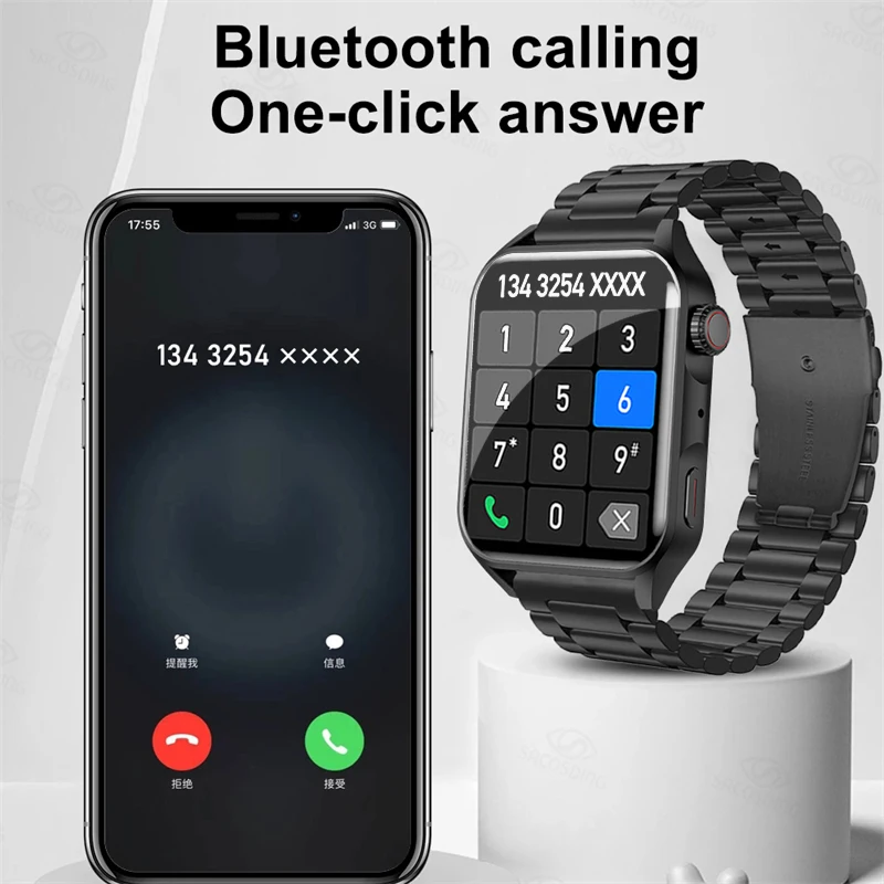 2023 ο Ʈ ġ AMOLED HD ȭ ׻ ÷ ð  ȭ  Smartwatch  ȵ̵