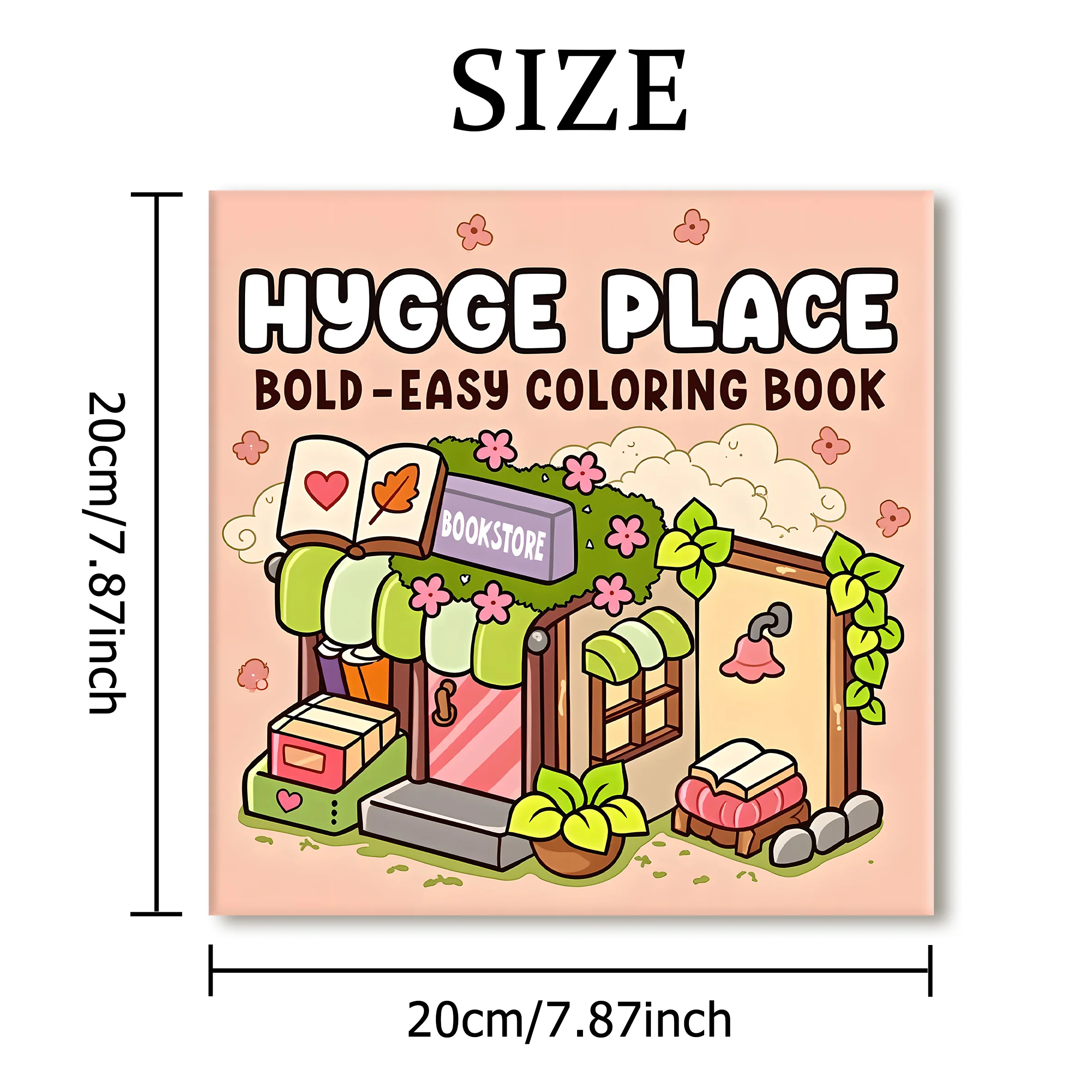 HYGGE PLACE: Coloring Book for Adults Featuring Cute Cozy Daily Activities for Relaxation (Cozy Spaces Coloring) 2