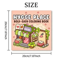 HYGGE PLACE: Coloring Book for Adults Featuring Cute Cozy Daily Activities for Relaxation (Cozy Spaces Coloring) 2