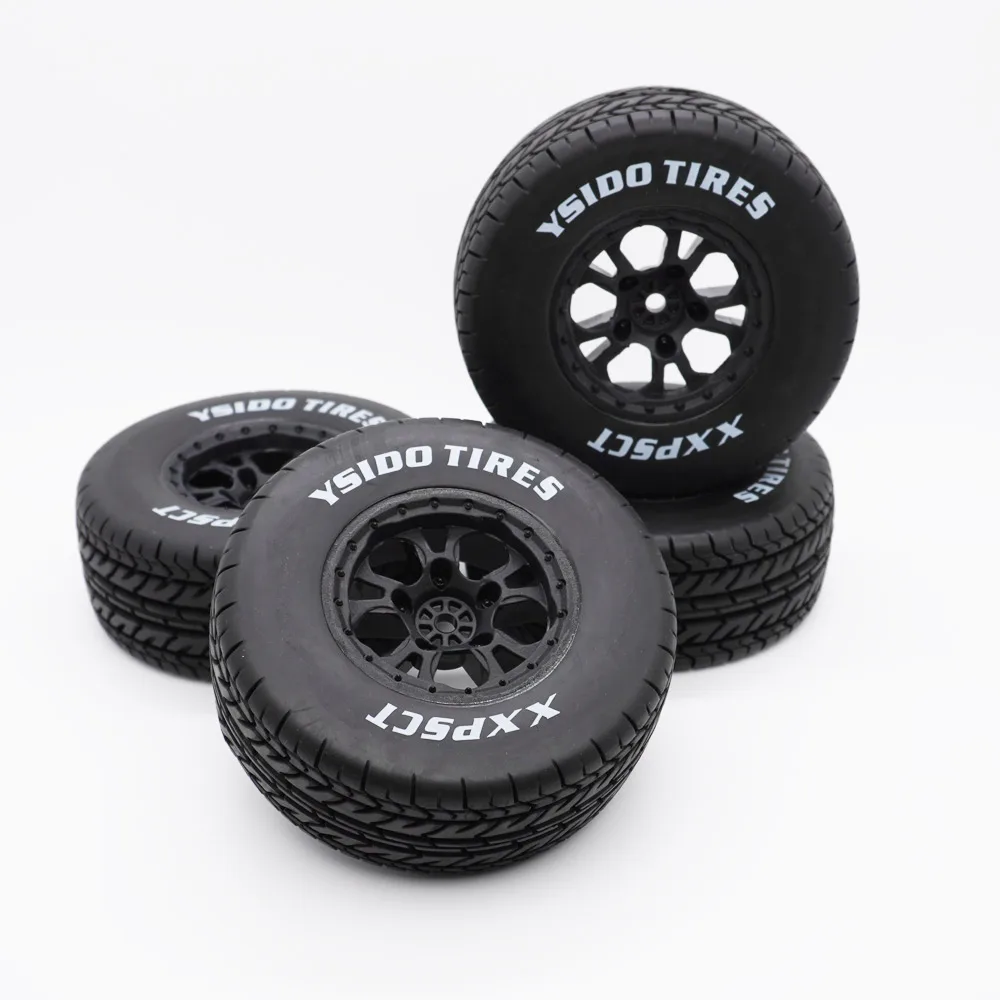 Ario.mi⭐︎様 221y×205y×848y×160y 4点 まとめ商品 YSIDO 4pcs 110mm 1/10 Short Course Truck Tires Tyre Wheel