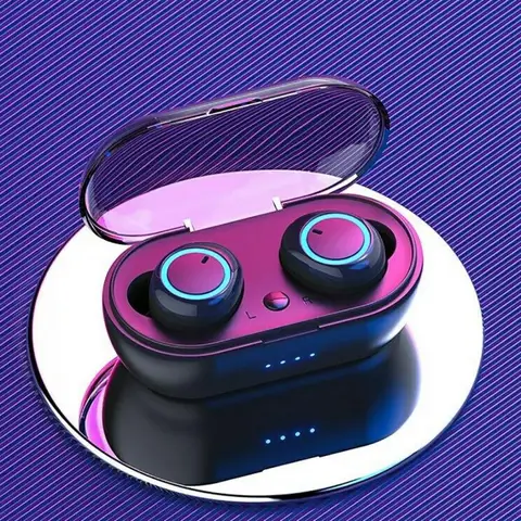 Y50 TWS Bluetooth kulaklık kablosuz kulaklık Stereo kulaklık spor kulaklık mikrofon için şarj kutusu ile akıllı telefon