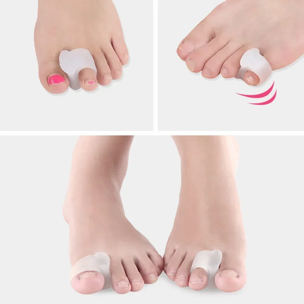 Bunion Guard 1 Pair Toe Separators Toe Silicone Foot Care Orthopedic Finger Toe Separator Correction Pad Foot Care Tool