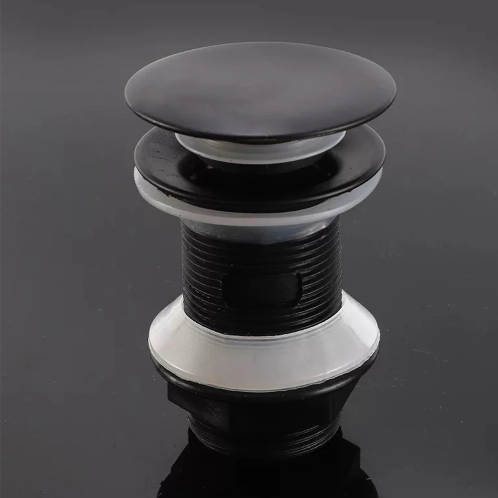 PP Basin Drain Bathroom Sink Pop Up Push Open Waste Filter Stopper Set Black Washbasin Hose Accessory Toilte Renovation drain filter drain stopper basin drain stopper silicone drain stopper drain strainer bathroom sink stopper bathroom sink plug washbasin drain plug basin sink drain sink drain pipe set