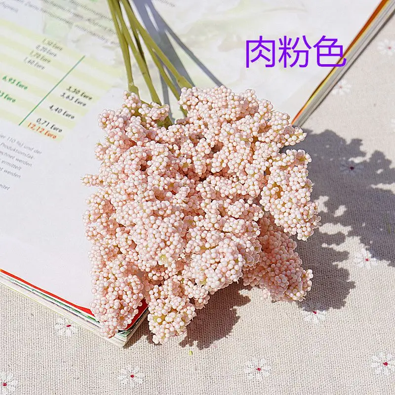 Exquisite Lavender Vase with Artificial Flowers for Home and Event Decoration