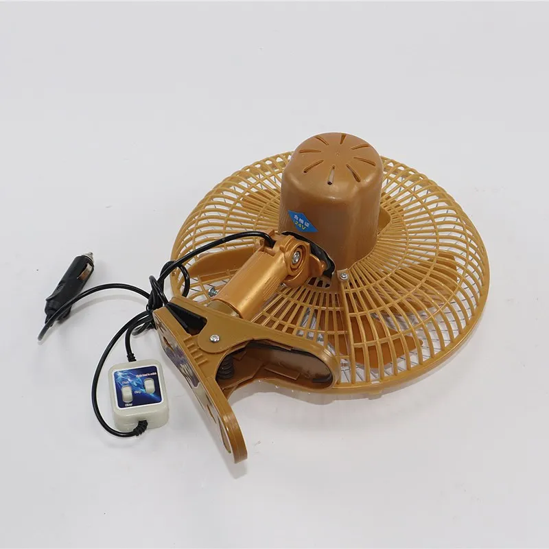 ポータブル車またはオートバイのファン,11インチ,12V 24V,車両用の冷却