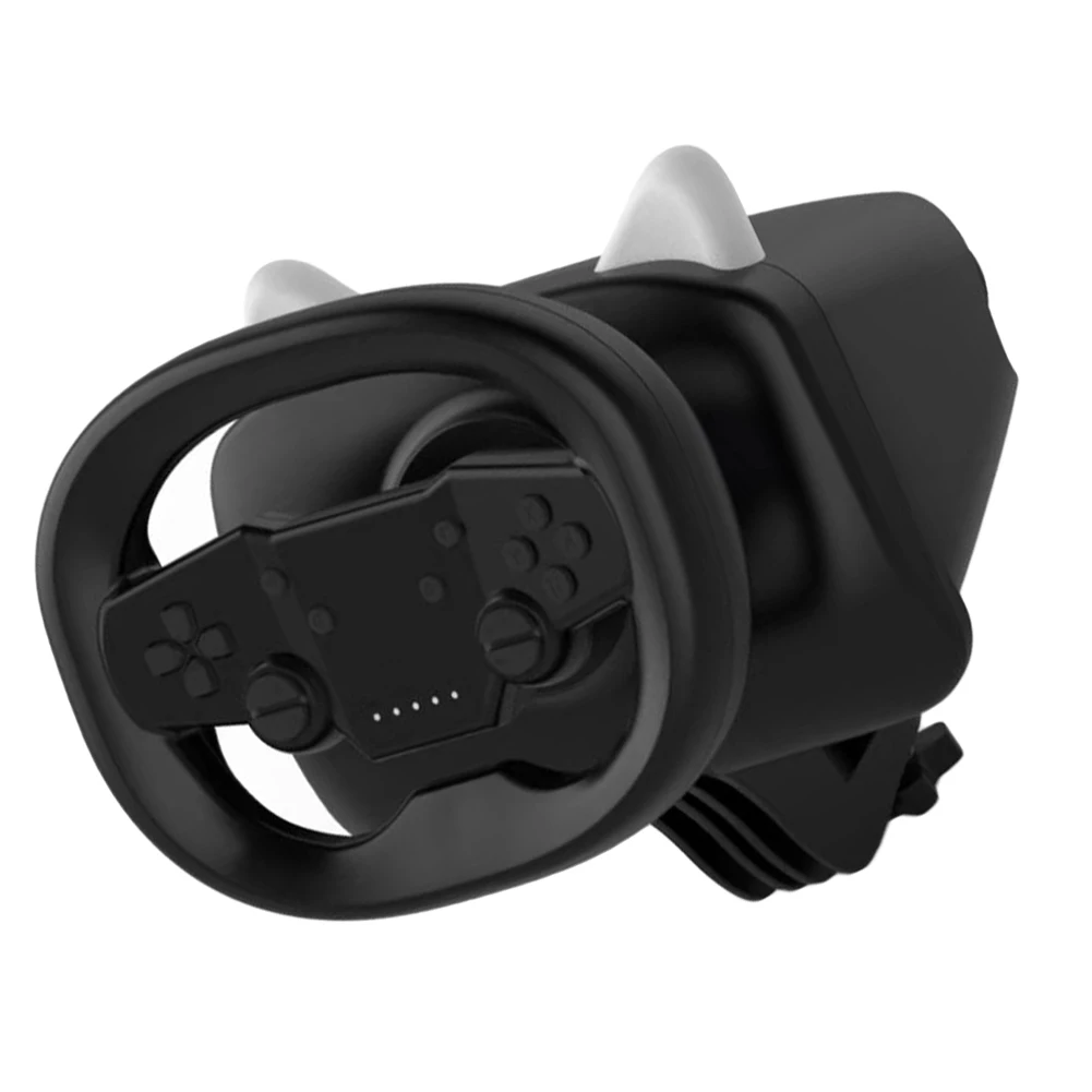 PC 게임 레이싱 휠 듀얼 모드 연결 게임 휠, LED 램프, 블루투스 호환, 아이폰, 안드로이드, PS3, PS4, 윈도우즈