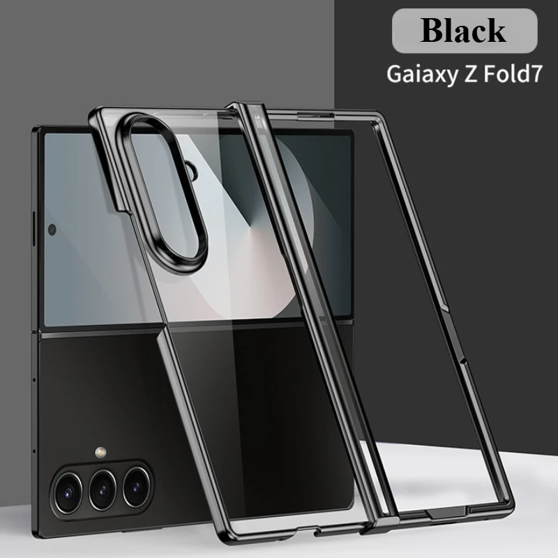 Electroplated Transparent Phone Case - 3-Piece Clear Cover Set