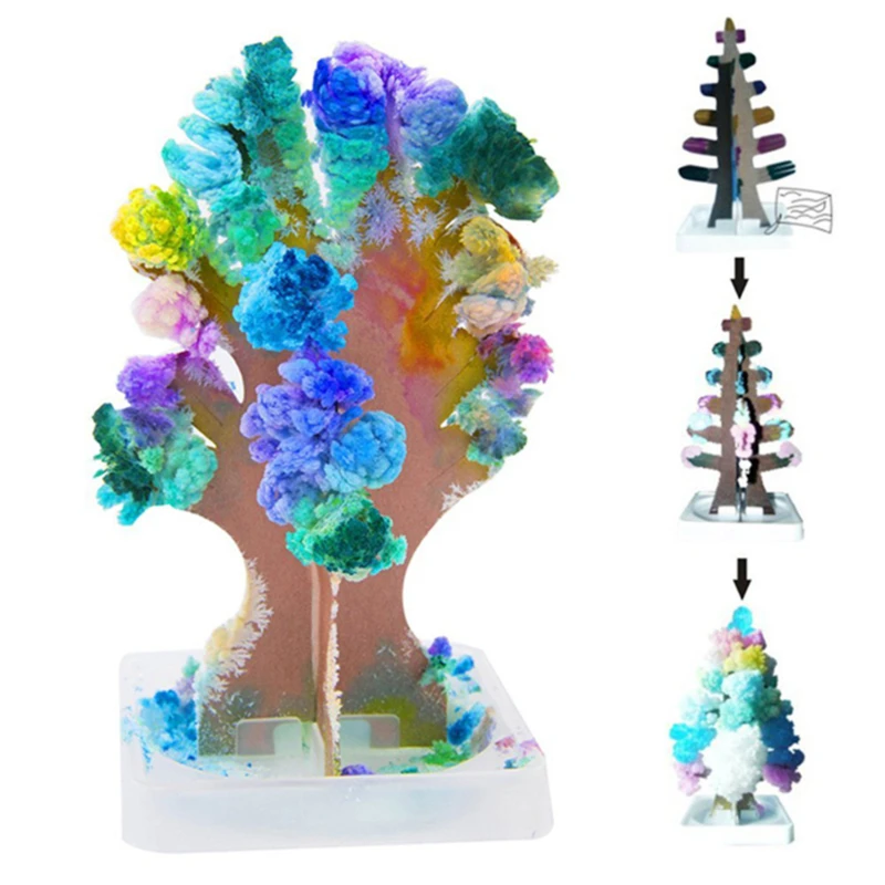 2 Types Mini Christmas Tree DIY Fun Xmas Gift Toy For Adults Kids Home Festival Party Decor Props