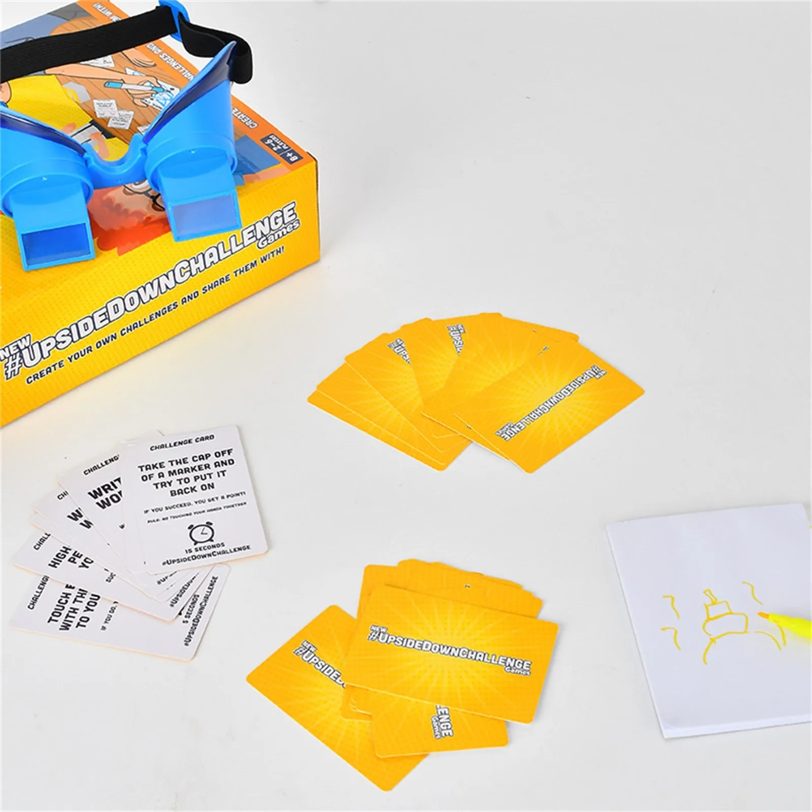 Game For Friends Family Complete Fun Challenges With Upside Down Glasses Hilarious Game For Game Night And Parties Family Games 6