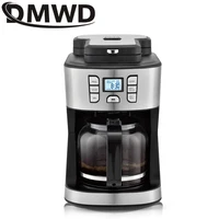 American Coffee Machine Automatic Bean Grinder Mill Coffee Beans Grinding Machine Espresso Tea Boiler Drip Coffee Maker Cafe Pot 2
