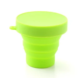 Collapsible Reusable Menstrual Cup Sterilizer - Medical Grade Silicone Feminine Hygiene Solution (Green)