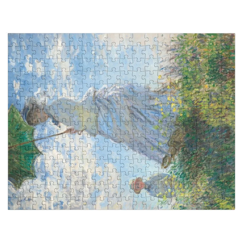 

Woman with a Parasol Jigsaw Puzzle Wooden Puzzles For Adults Custom Photo Puzzle