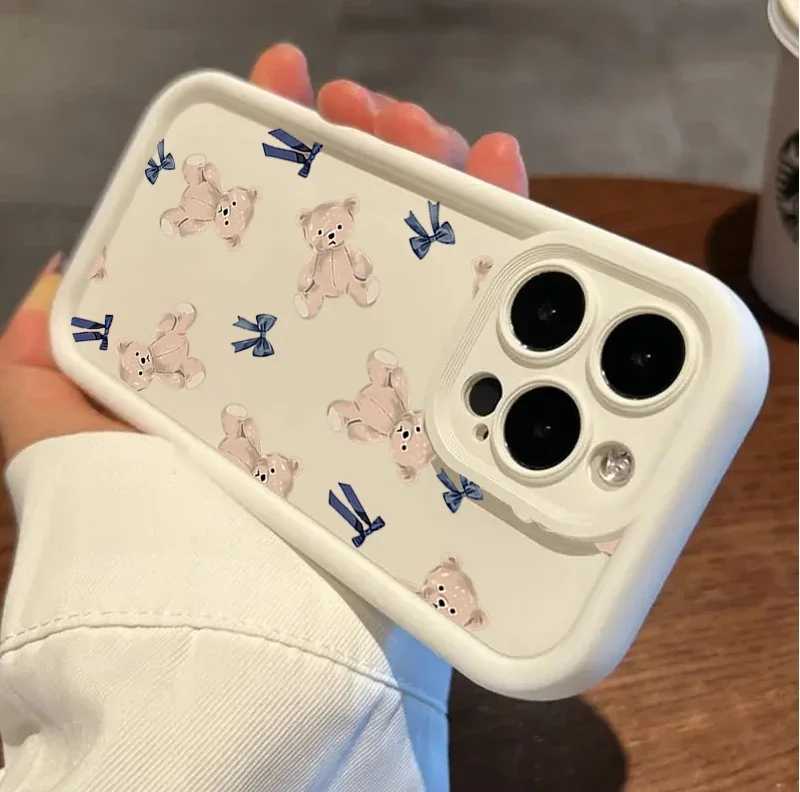 Adorable Bear Cat Design Protective Phone Case