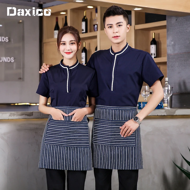 

Western Restaurant Waitress Uniform for Woman Fast Food Chef Jacket Hotel Food Service Staff Overalls Coffee Shop Waiter Uniform