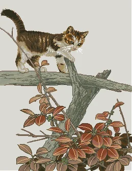 

Cats on Branches 57-68 Counted Cross Stitch 11CT 14CT 18CT 25CT 28CT DIY Chinese Cross Stitch Kits Embroidery Needlework Sets