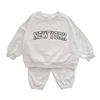 2024 Baby Romper INS 0-12M Newborn Infant Baby Boy Girl Romper Cute New York Letter Long Sleeve Jumpsuit Playsuit Clothing 6
