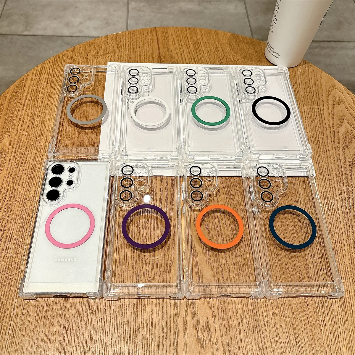 Transparent Armour Magnetic Case with Reinforced Shockproof Protection