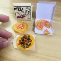 NEW 1 Set 1/6 Scale Dollhouse Miniature Pizza Mini Fruit Bacon Pizza Bread for Doll House Kitchen Play Toys Accessories 1
