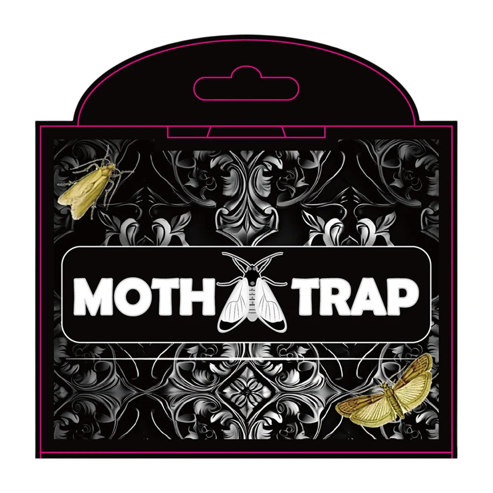 Moth Trap 5Pcs Adhesive Pantry Moth Traps with Pheromones Prime Clothes Closet Moth Traps Magic Catcher for Home Kitchen and Clothing