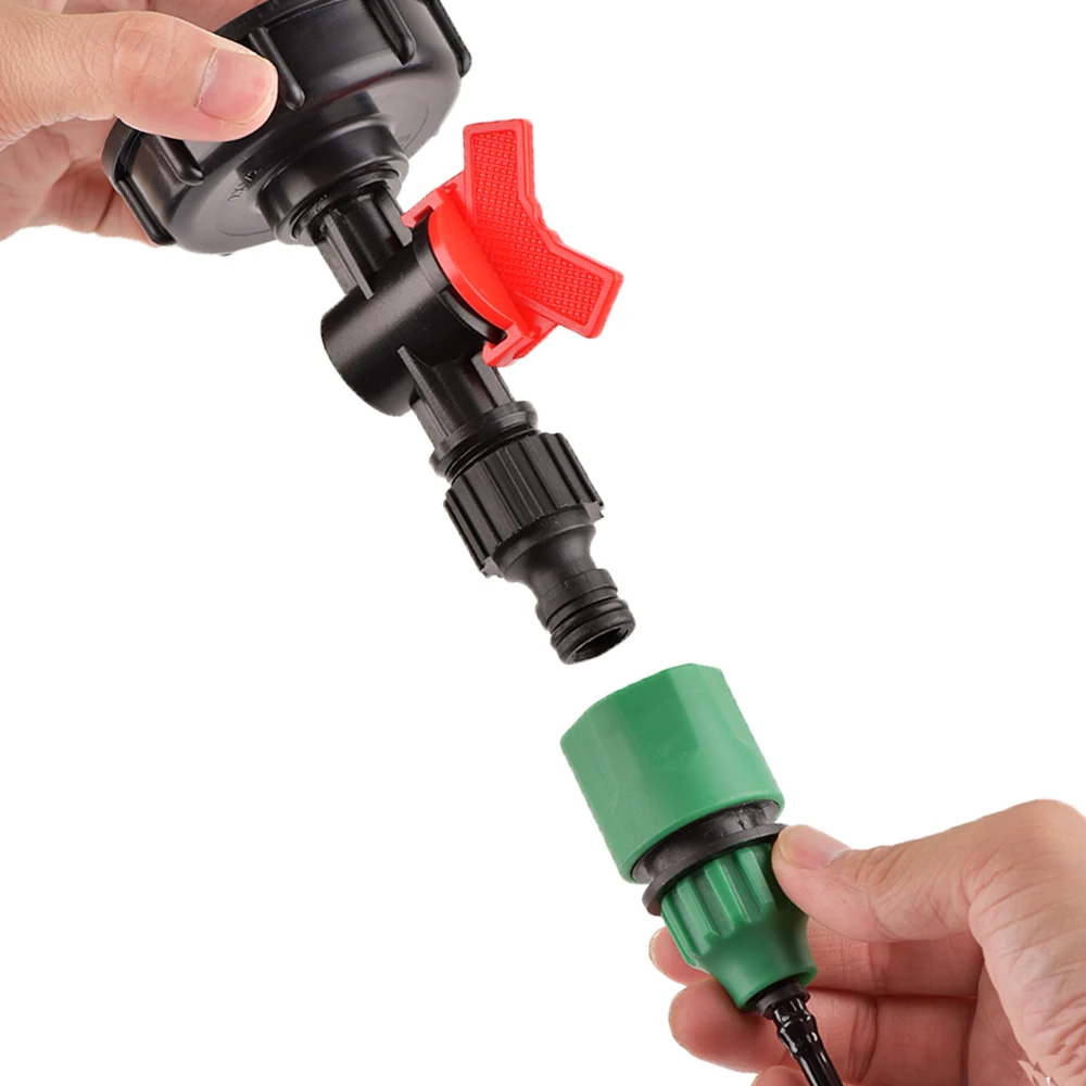IBC Tank Adapter Fuel Tank Fitting S60 Thread Cap 60mm to1"3/4"1/2" Female Tap Connector Garden Irrigation Valve Fitting 3
