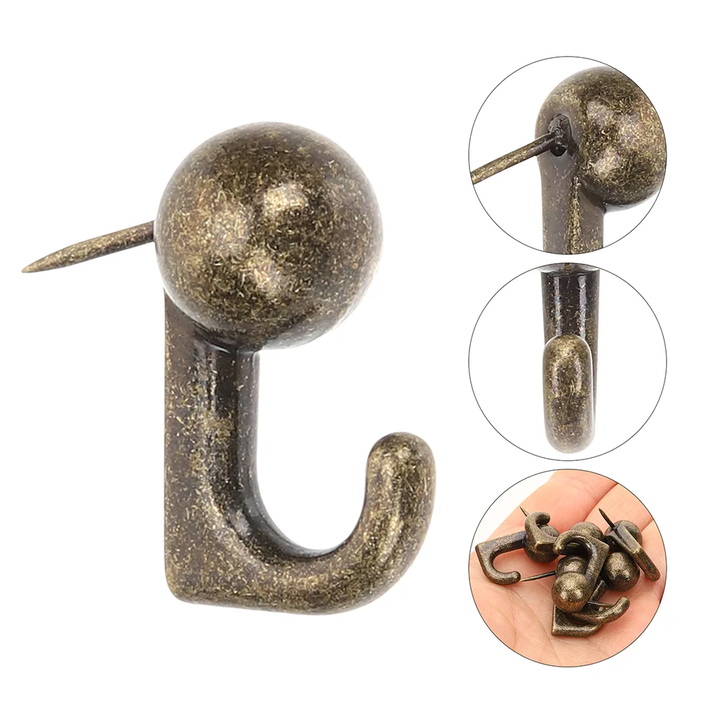 

20 Pcs Thumbtack Bulletin Board Office Supplies Cork Hooks Key Thumbtacks Daily Use Zinc Alloy Clear Push Pins for Wall Hanging