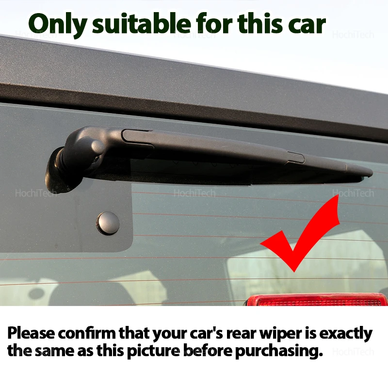 Rear Windshield Washer Wiper Arm Blade Set - Car Accessories