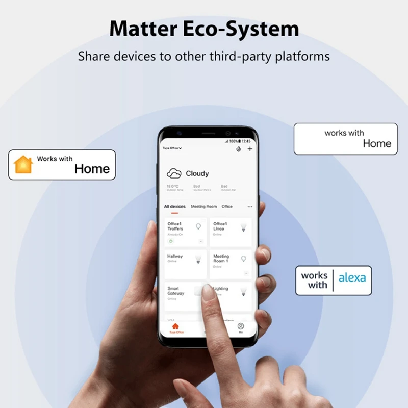AAAN-Tuya Matter Thread Door Window Sensor USB Powered Smart Home Smart Door Sensor Alarm Home Security&Automation