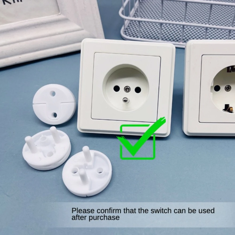 White Electrical Safety Socket Protective Cover for Baby Care Safety Guard Protection for Children Against Electric Shock